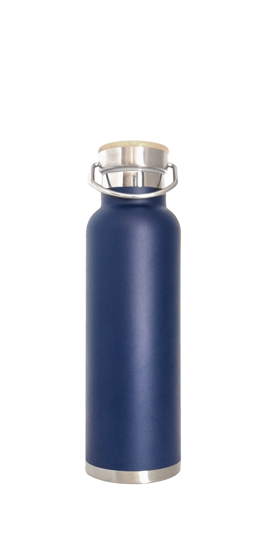 20 oz Stainless Steel Double Wall Bottle w/Bamboo Lid 9