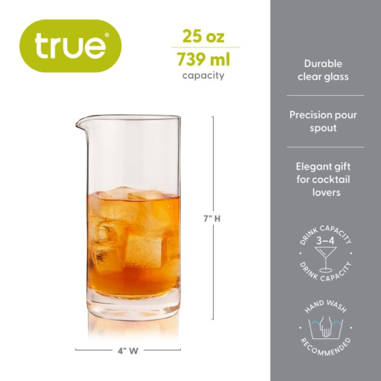 True® Stirred Large Mixing Glass 3