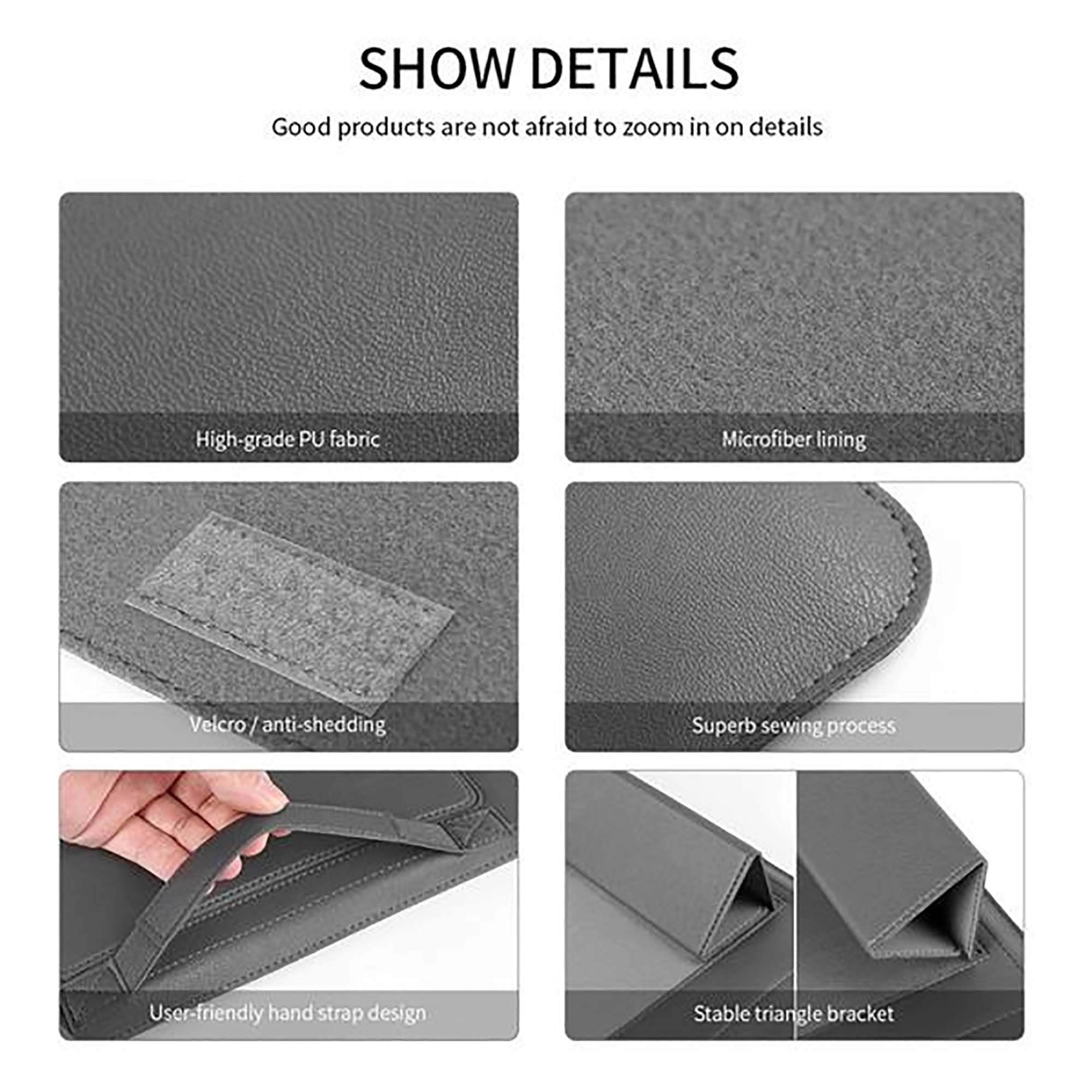 Laptop Sleeve Bag With Stand MOQ 50PCS 3