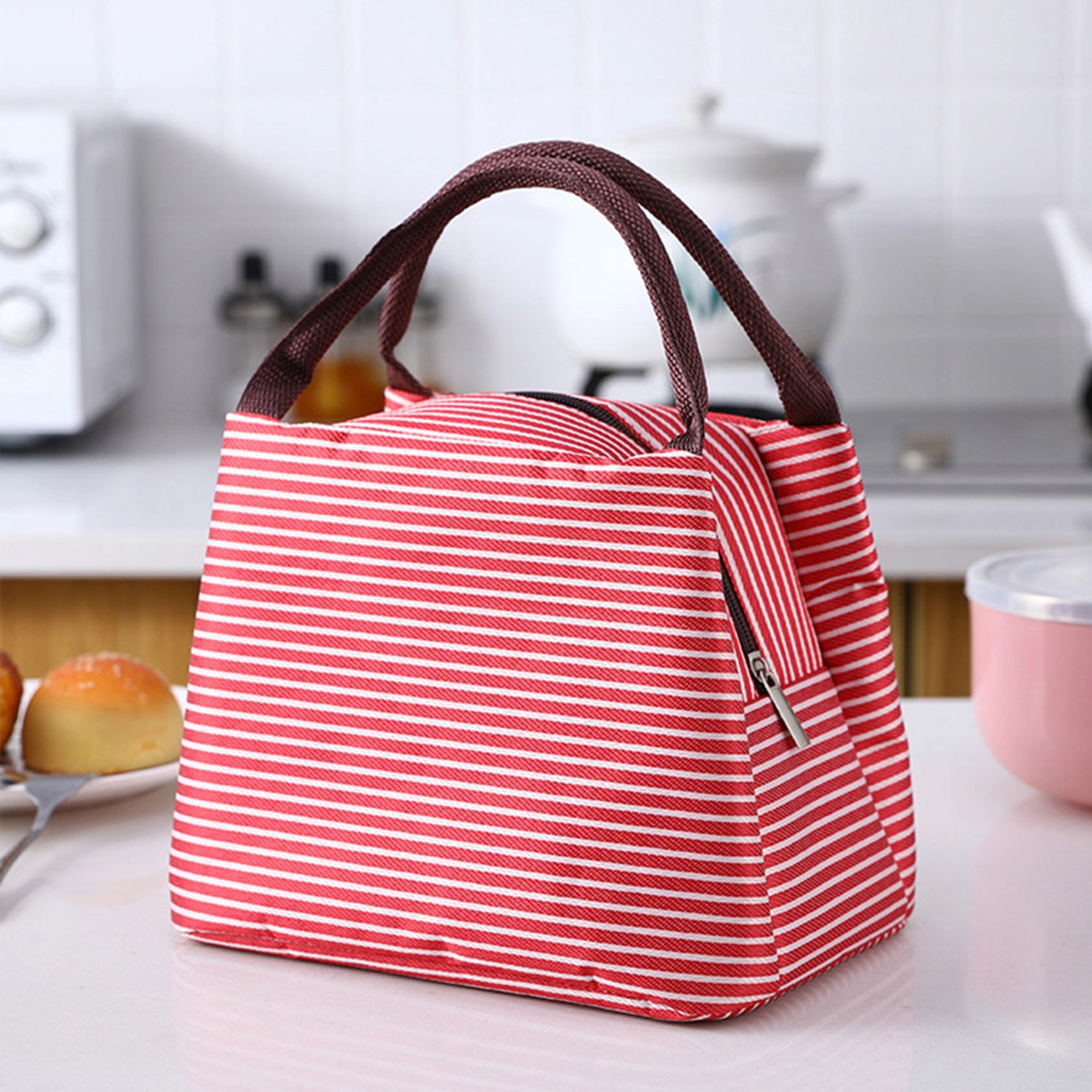 Stripe Tote Lunch Bag 2