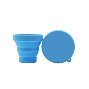 170ml Silicone Collapsible Cup With Sturdy Flat Lid 5