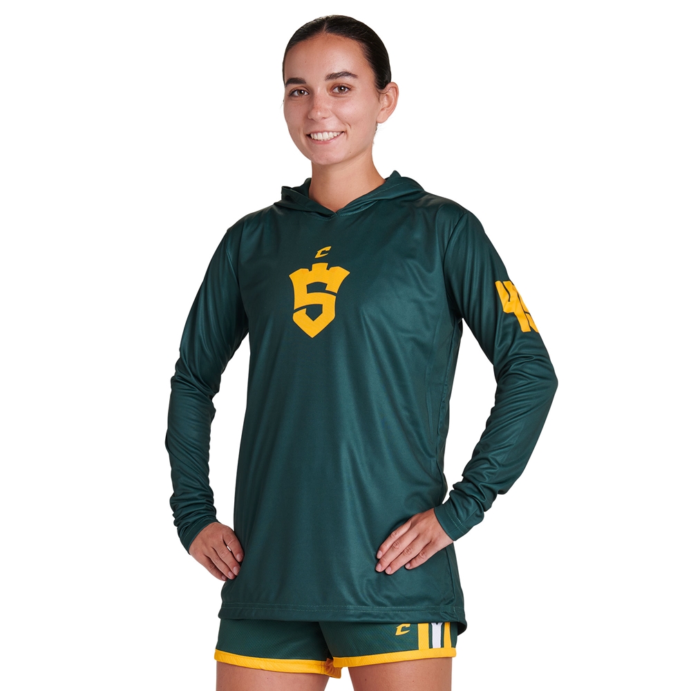 JUICE Long Sleeve Shooter Shirt with Hood 2