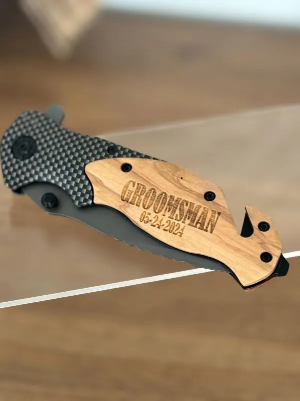 Engraved Pocket Knife Made in USA 4