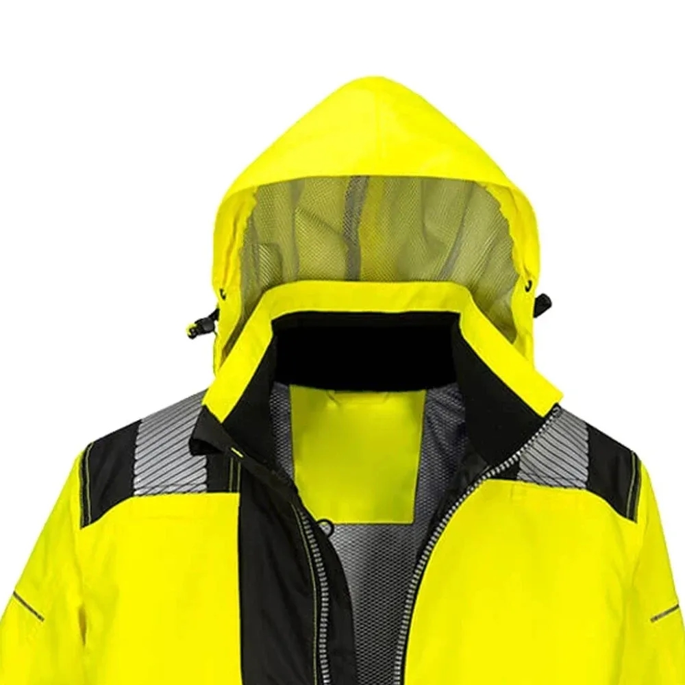 Hi Vis Bomber Reflective Safety Winter Jacket Workwear 4
