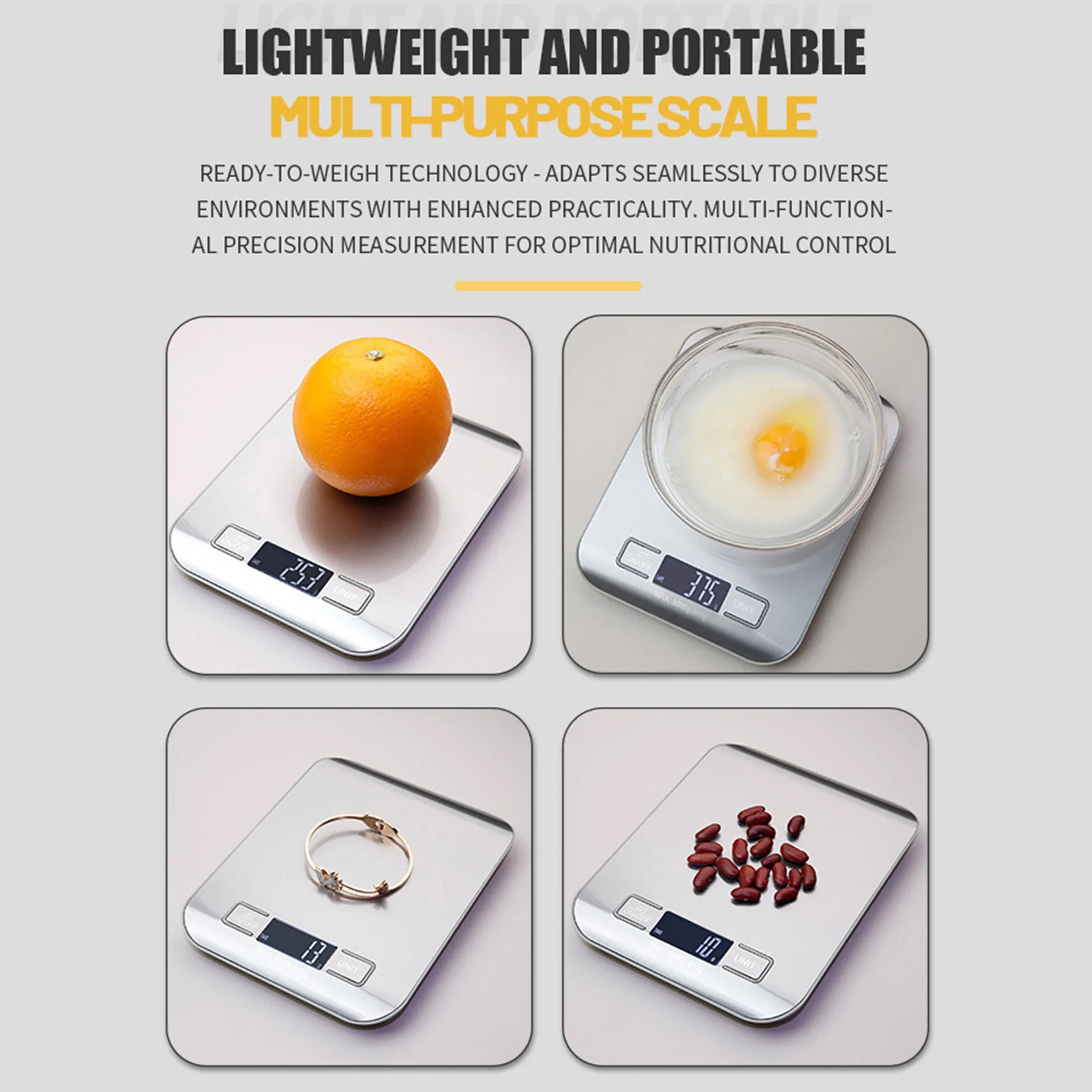 Stainless Steel Kitchen Scale 6