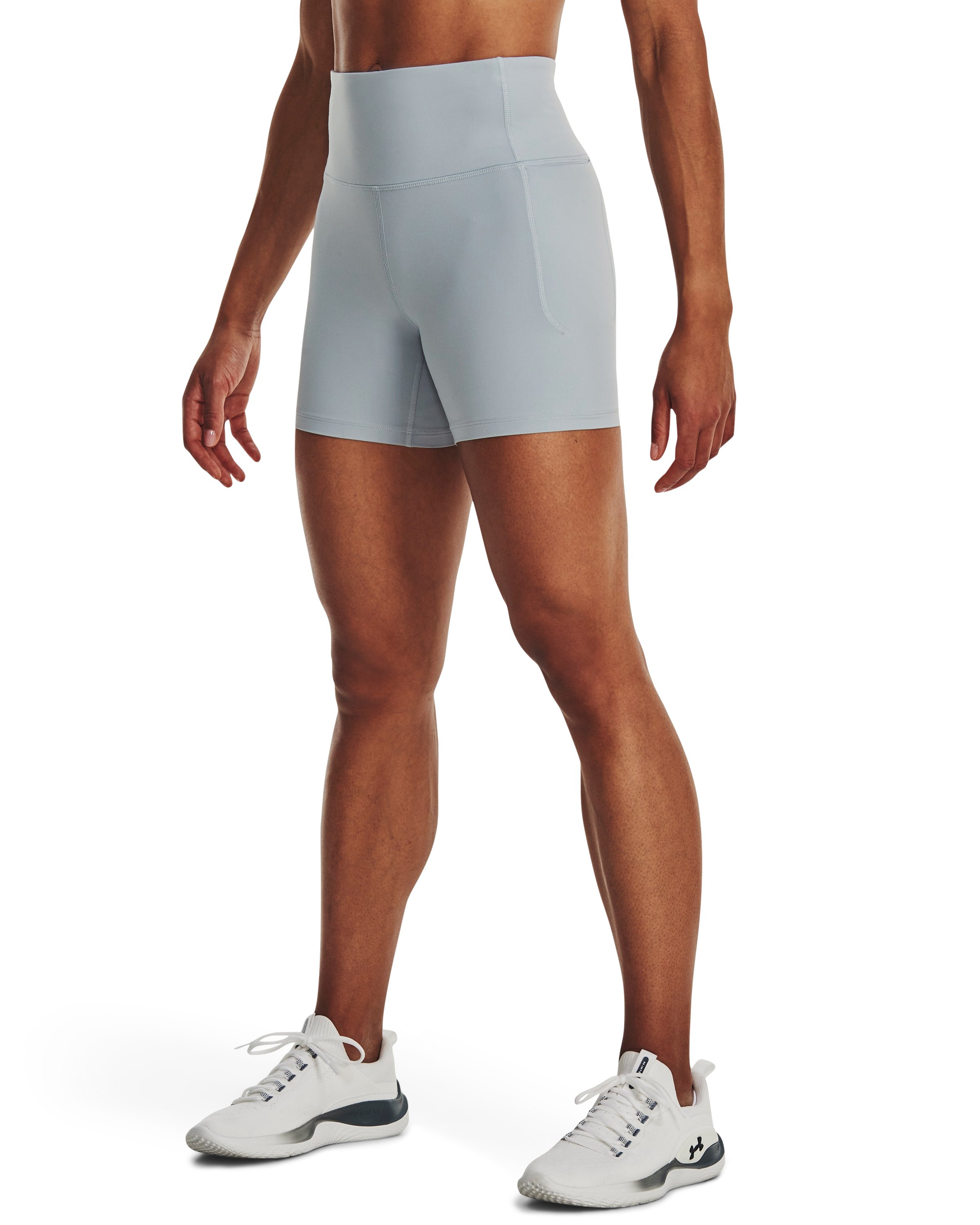 Women's UA Meridian Middy Shorts  5