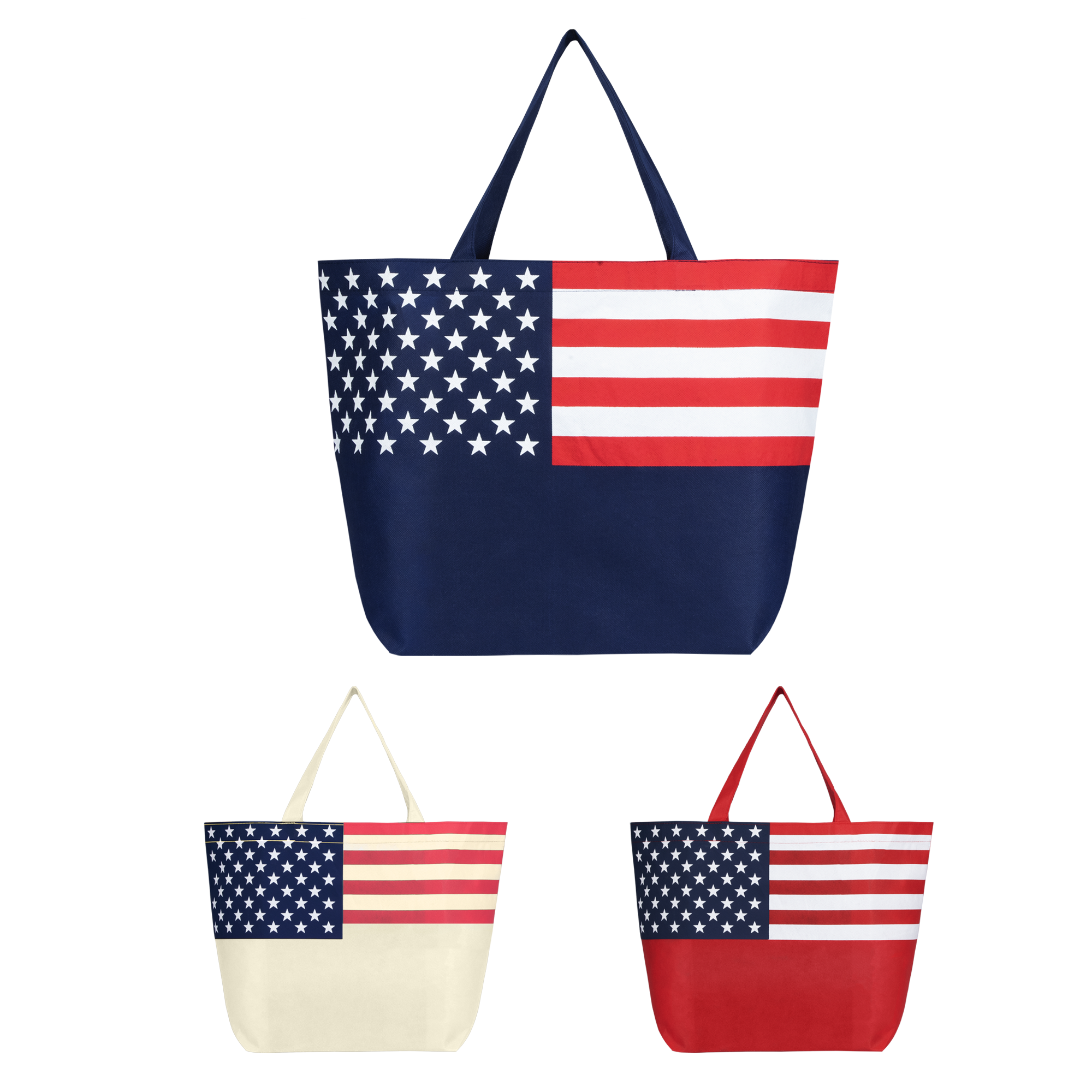 American Flag Non-Woven Tote Bag 8