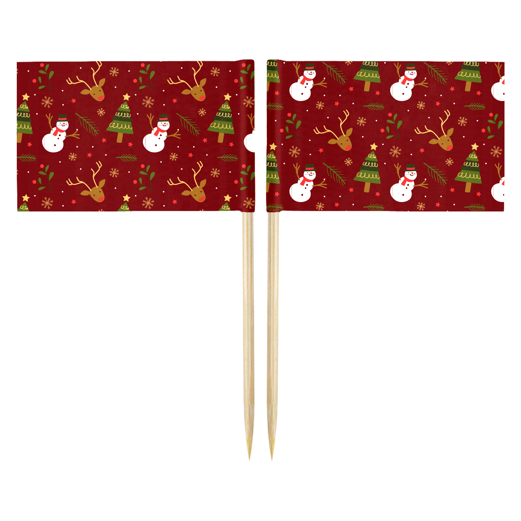 Rectangle 10CM Toothpick Flag 6