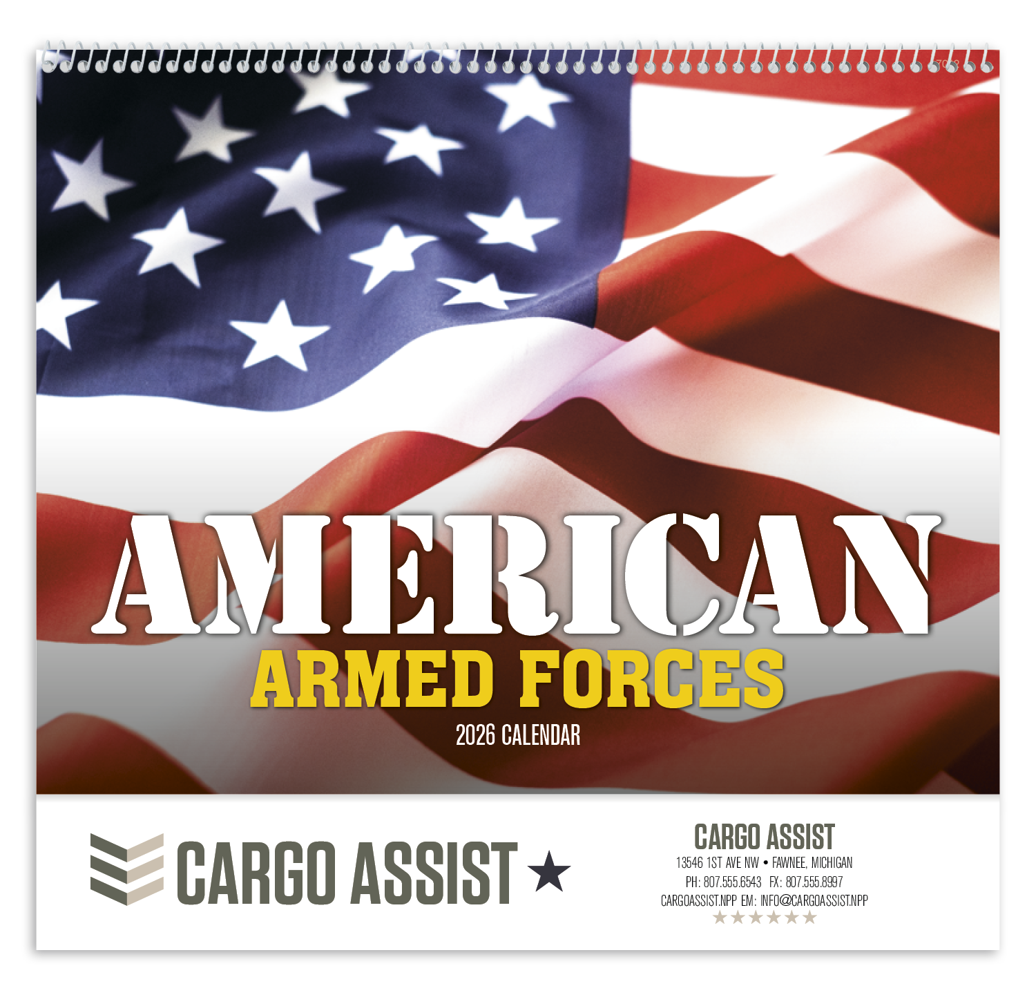 Good Value™ American Armed Forces - Spiral Calendar 10