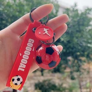 Stylish World Cup 3D Football PVC Keychain Key Ring 17