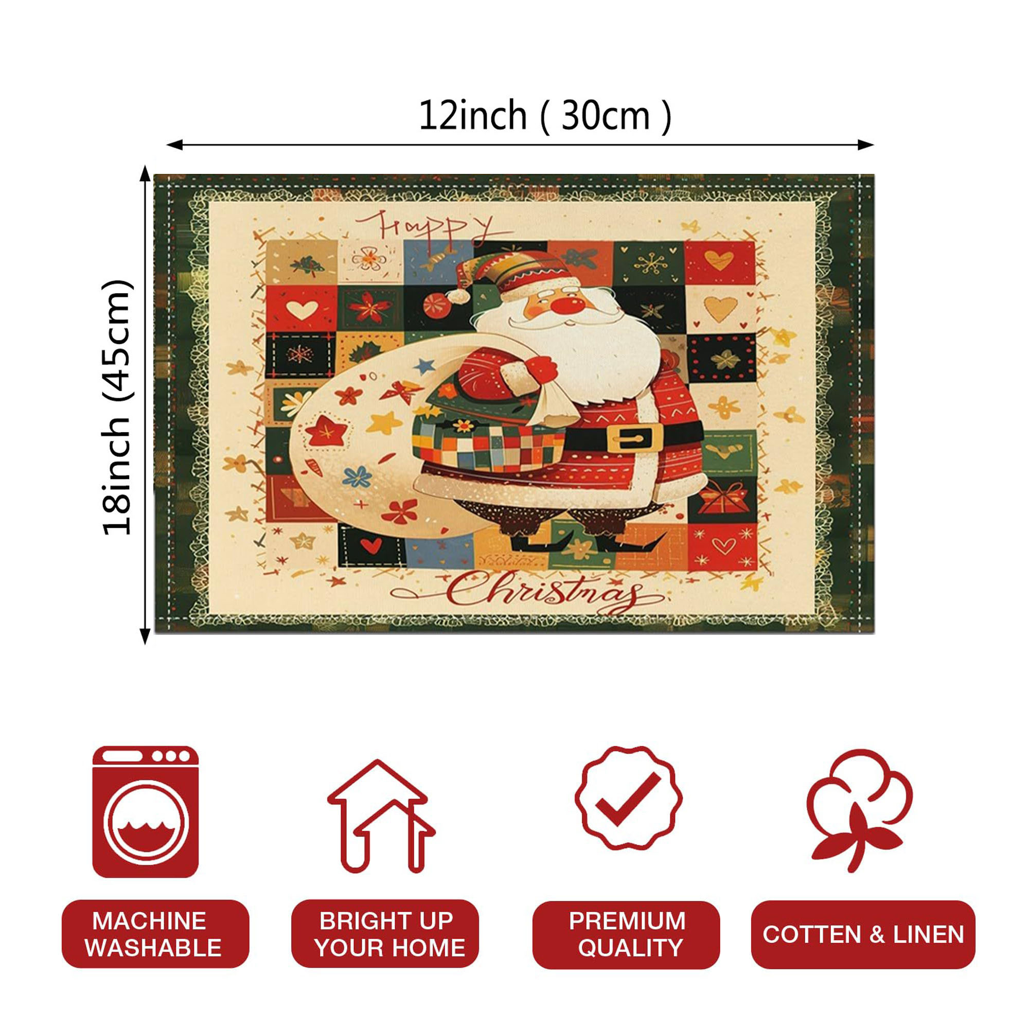 Customized Full Color Christmas Placemat 3