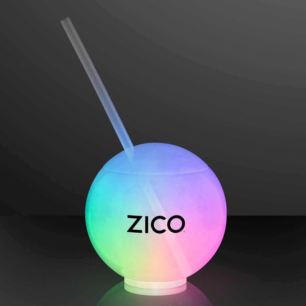 Glow Ball Light Up Tumbler with Straw, Deluxe Base 2