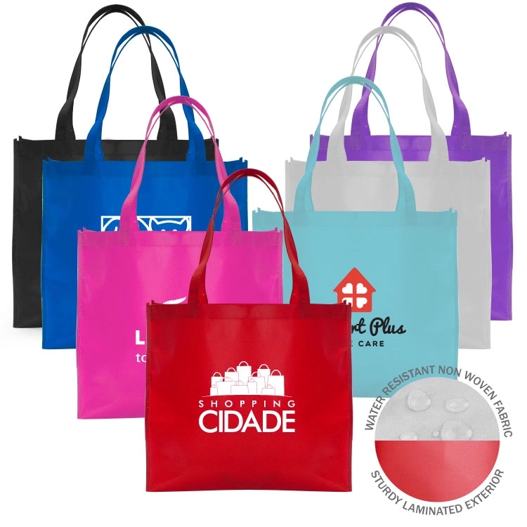 COSMO LARGE MATTE LAMINATED TOTE 1