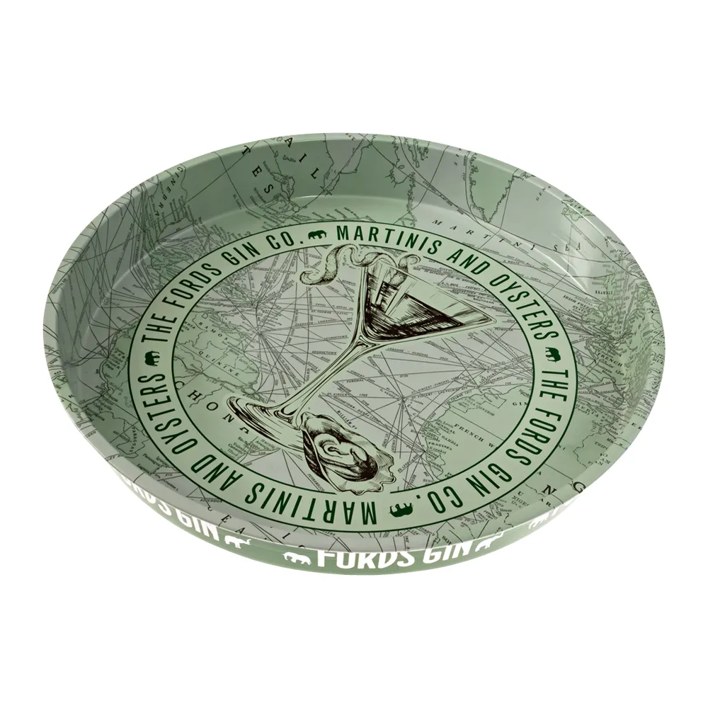 Large Round Beverage Tray 5