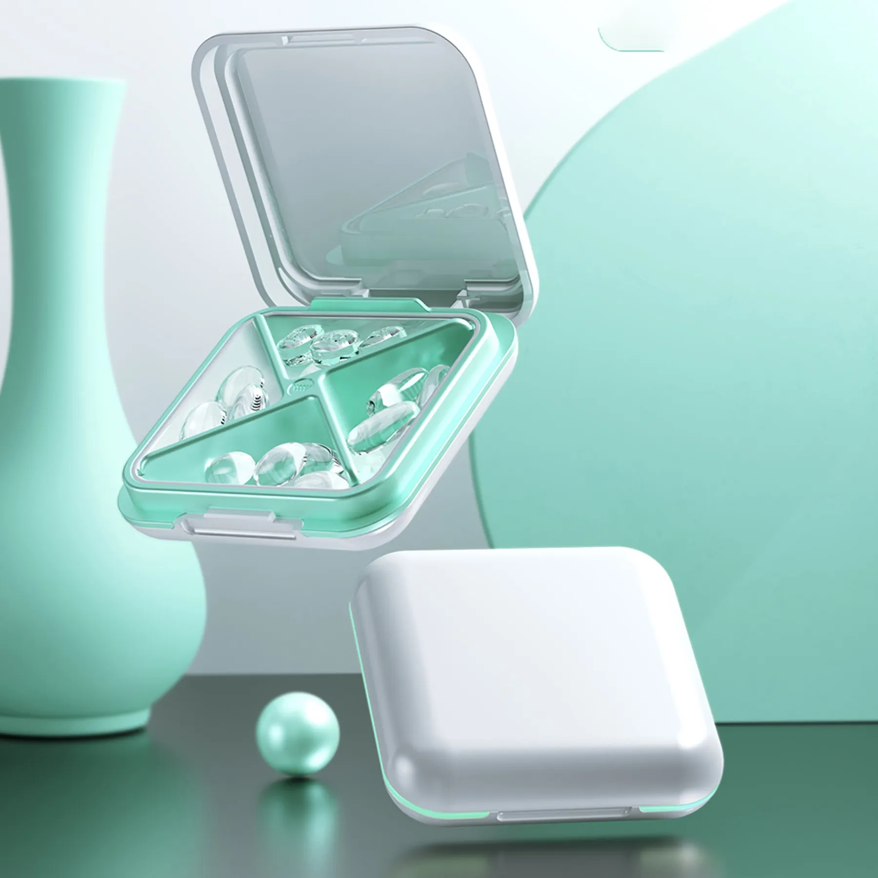Pill Holder for Purse Waterproof Compact Medicine Organizer 3