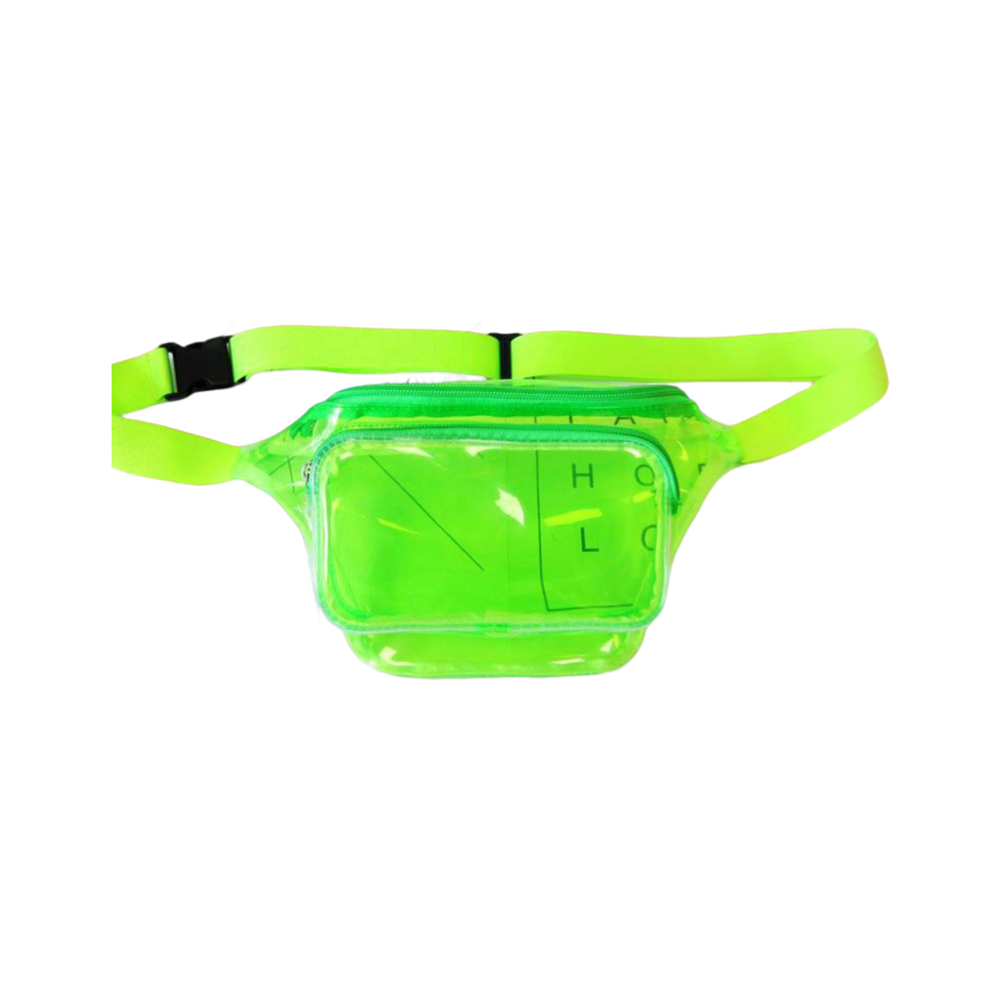 Transparent Pvc Waist Bag With Dual Pocket Strap 7