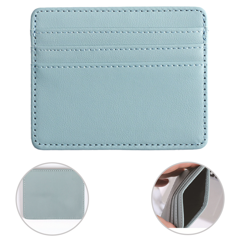 Compact Four-Slot Leather Card Wallet 3