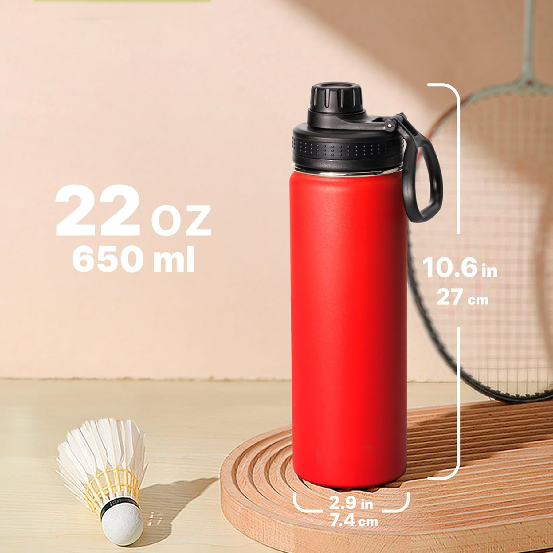 Stainless Steel Insulated Silicone Base Sleeve Water Bottle 7