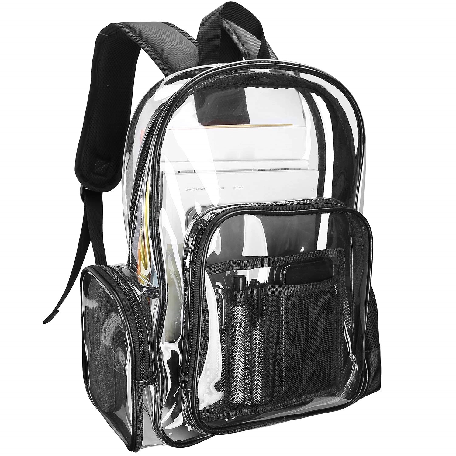 See Through Backpacks Transparent Clear Heavy-Duty Bookbag 7
