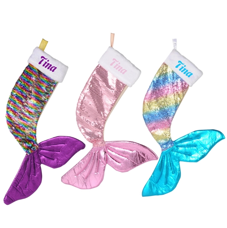 Mermaid Christmas Stockings Candy Socks 3