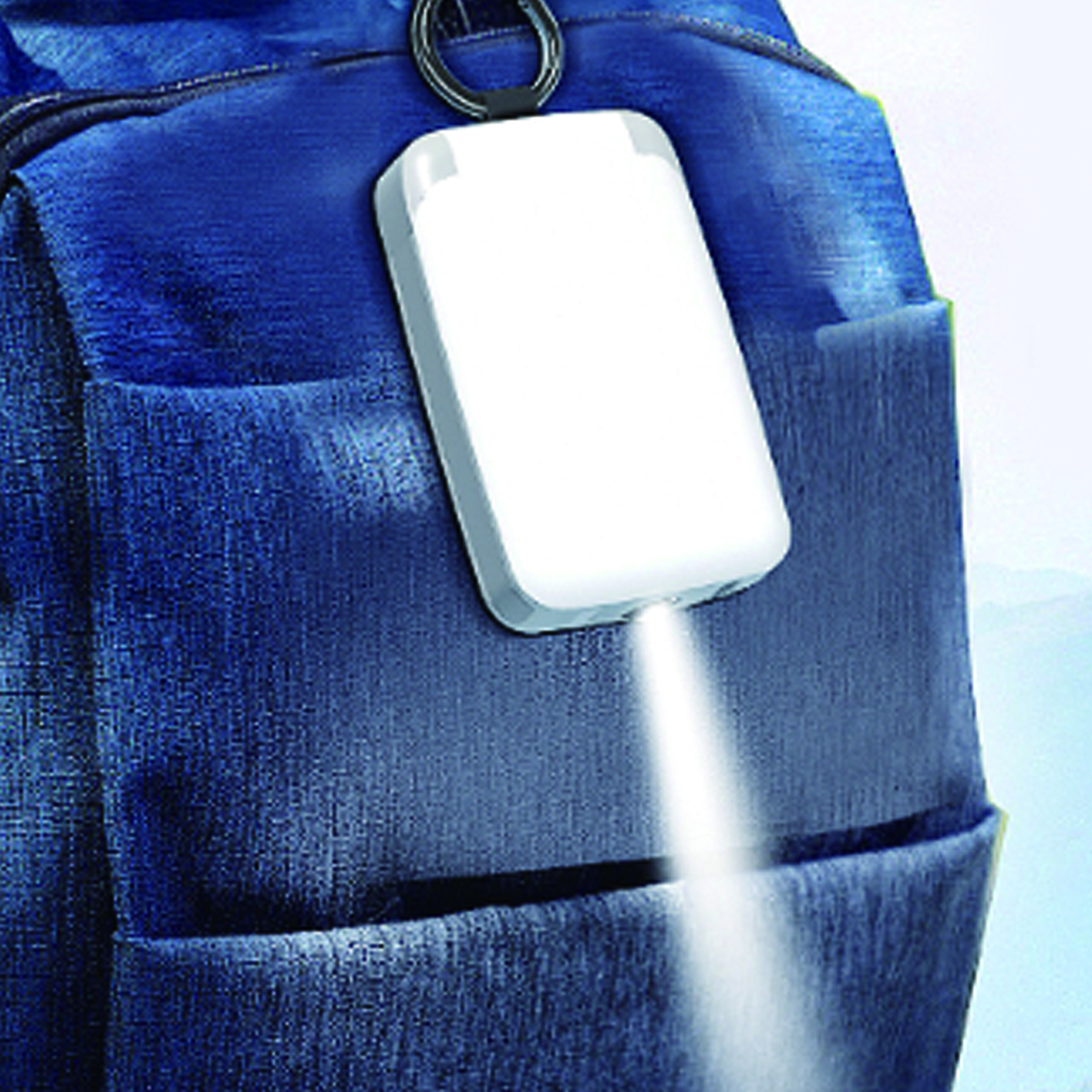 Mini Keychain Power Bank with LED Flashlight 2