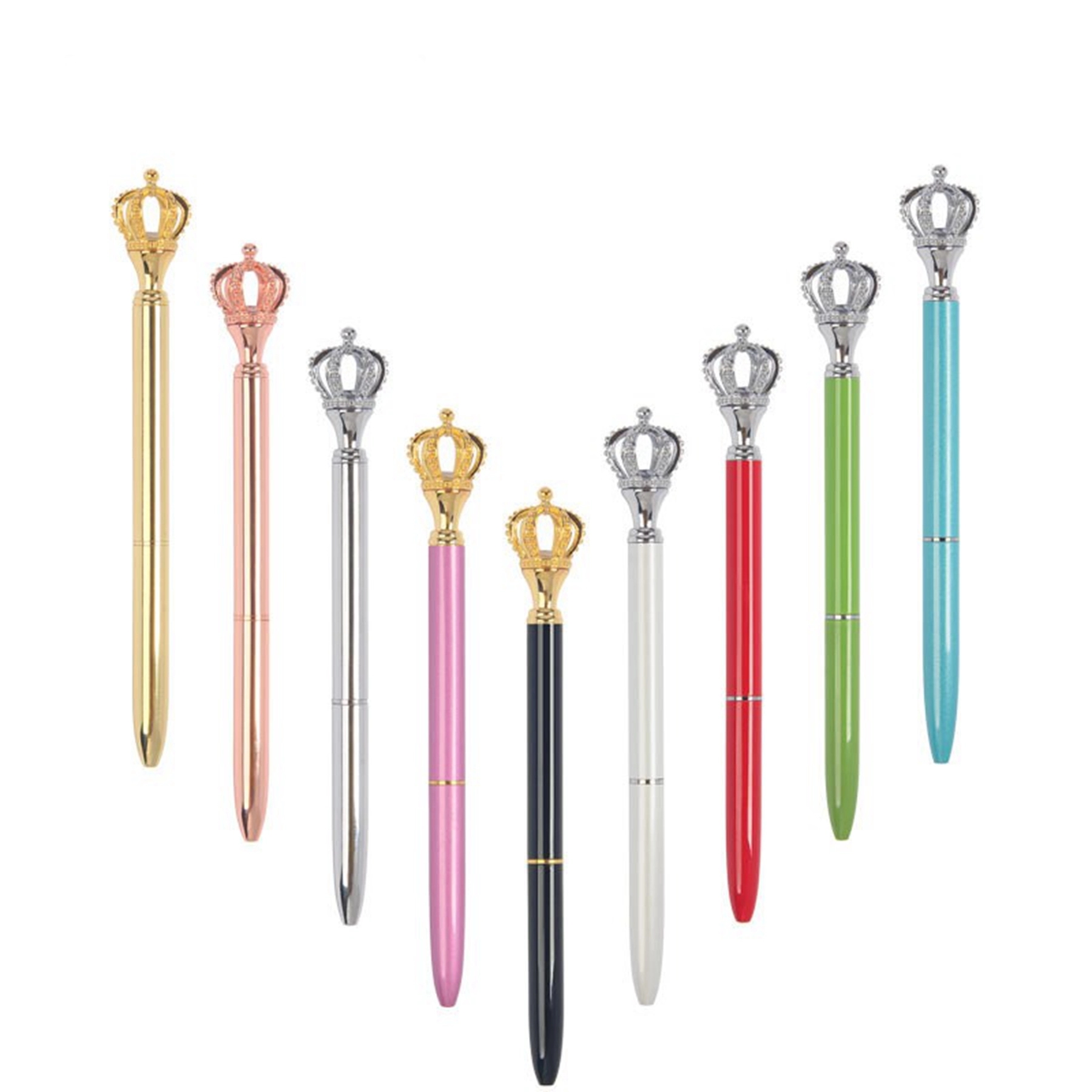 Shiny Metal Royal Crown Ballpoint Pen 12
