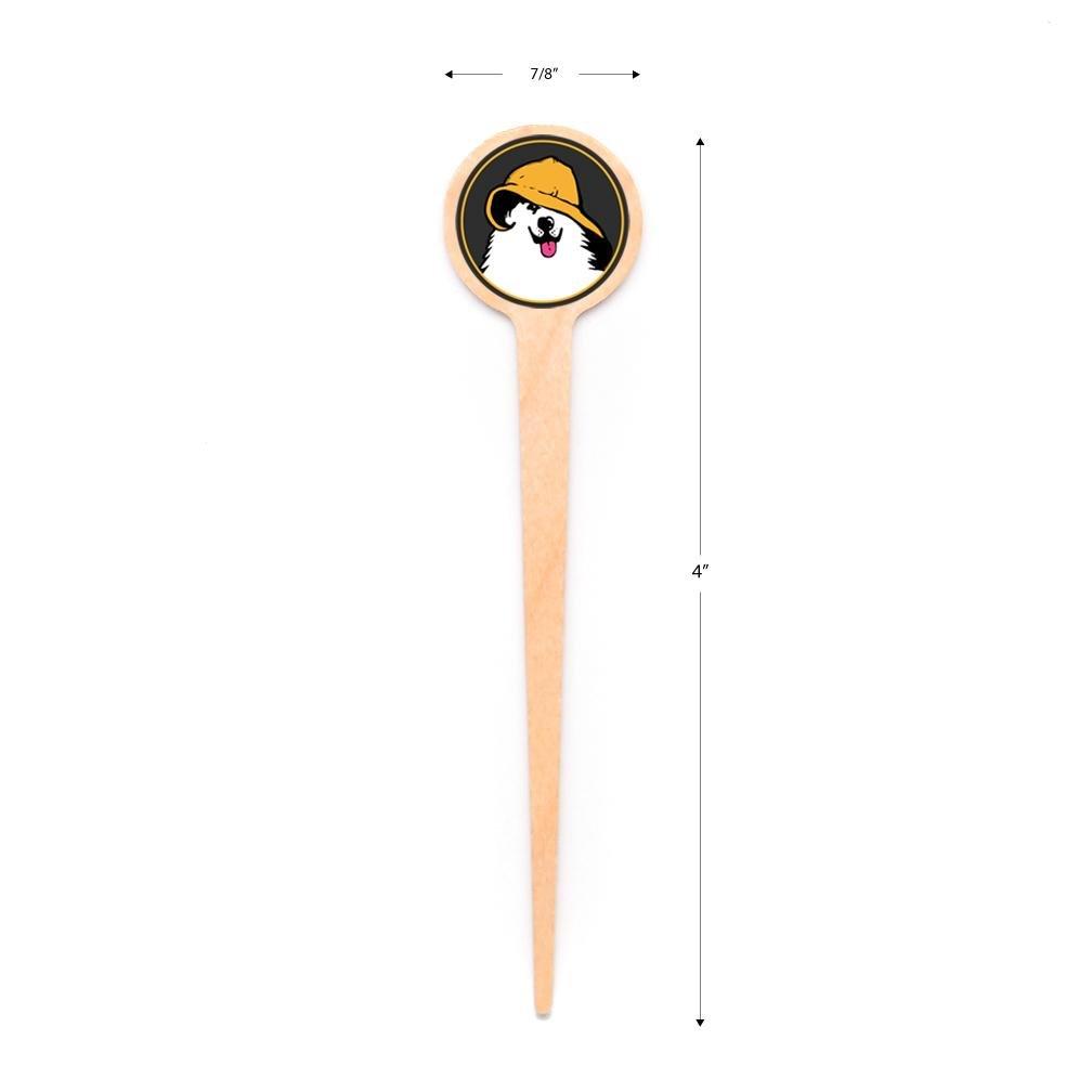4 inch Custom Toothpicks - Round Top ( Pointy ) - Color Printing 6