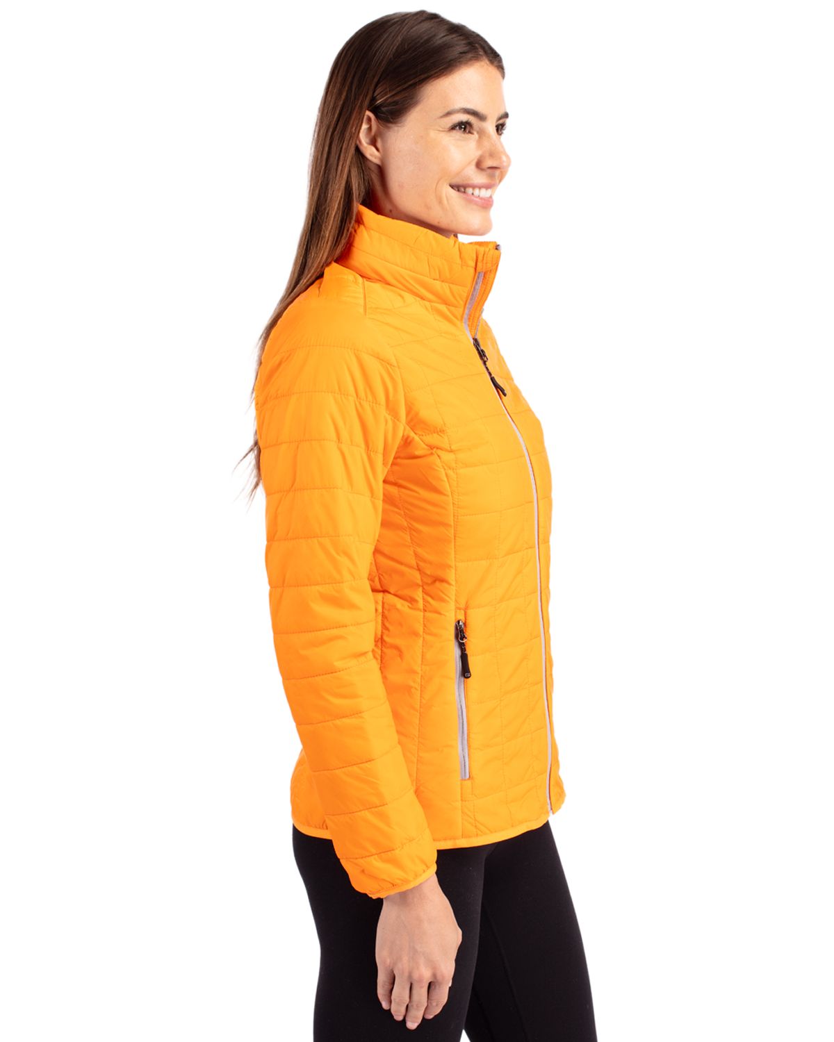 Cutter & Buck Rainier Recycled Insulated Puffer Womens Full Zip Jacket 18