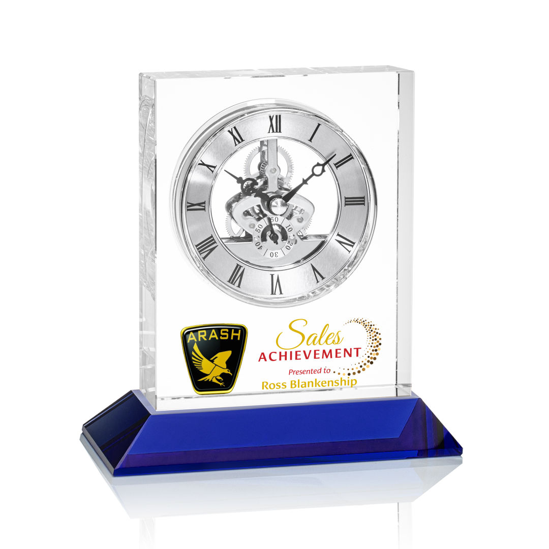 Ashland VividPrint™ Clock on Base - Silver Dial 3