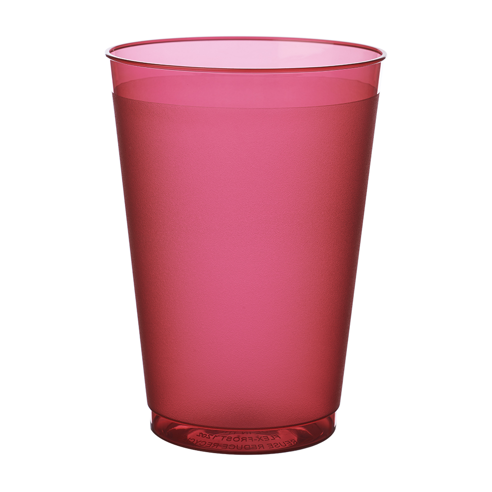 12 oz. Flex Frosted Plastic Stadium Cups 12