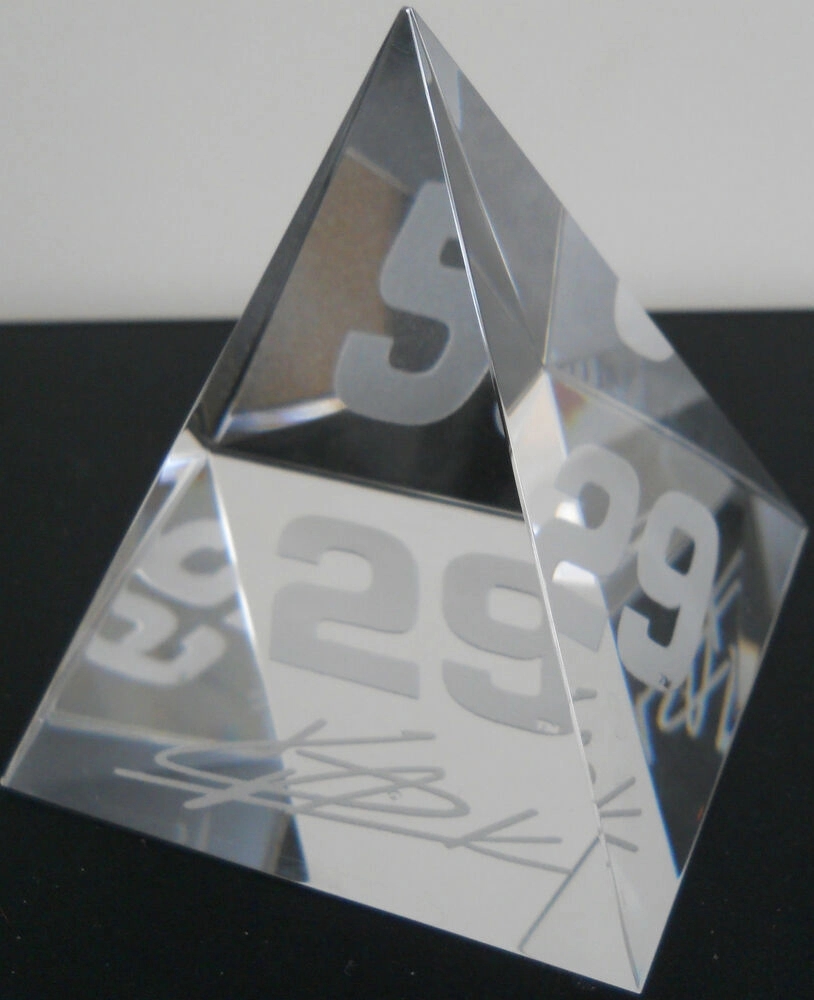 Pyramid Optic Crystal Paperweight 7
