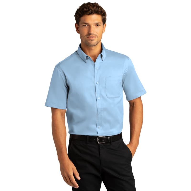 Port Authority Short Sleeve SuperPro React Twill Shirt. 42
