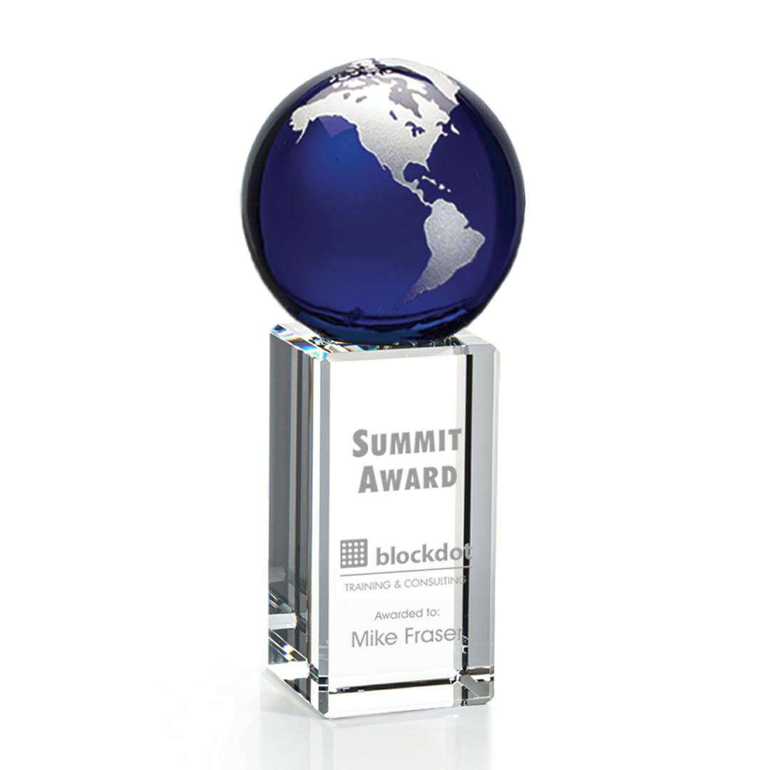 Luz Globe Award - Blue/Silver