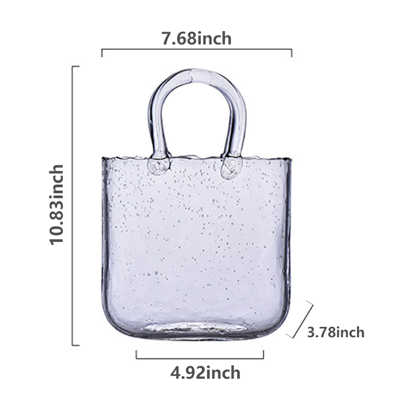 Handmade Glass Bag vase Drinking Cup 4