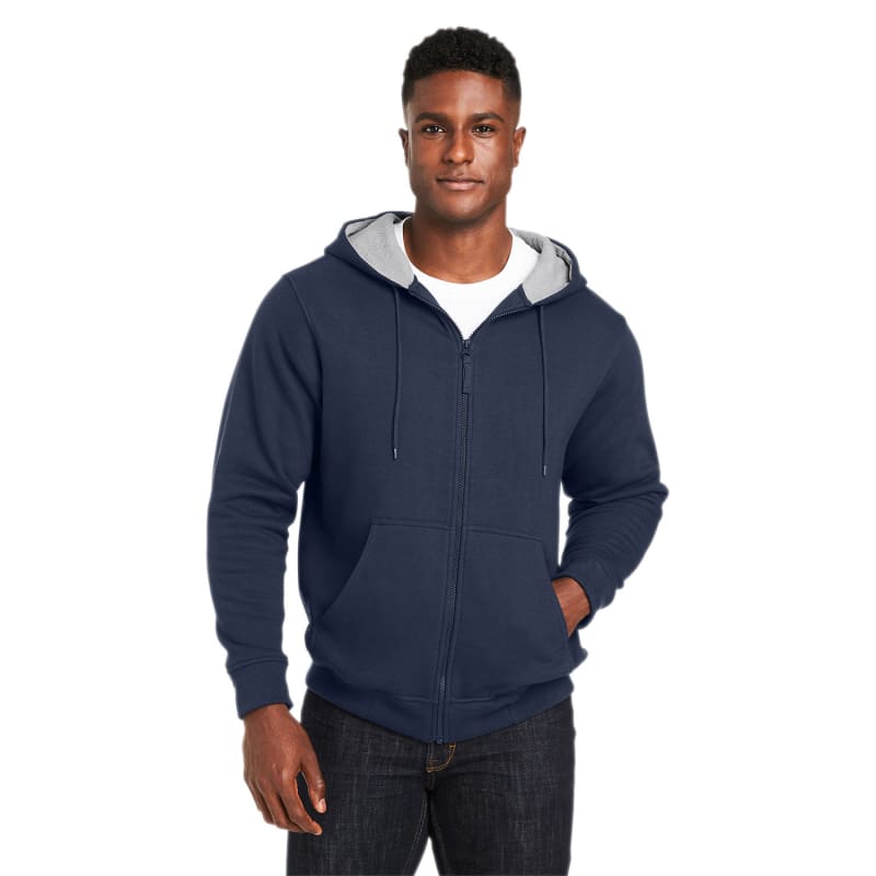 Harriton Men's ClimaBloc™ Lined Heavyweight Hooded Sweatshirt 10