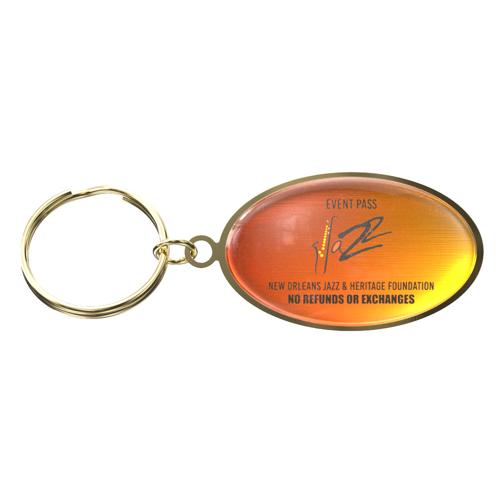 Vibraprint® Bright Oval Key Tag (1-1/4" x 1-7/8") 2