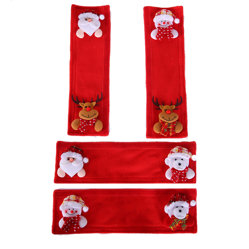Christmas Refrigerator Door Handle Covers Set of 4 2