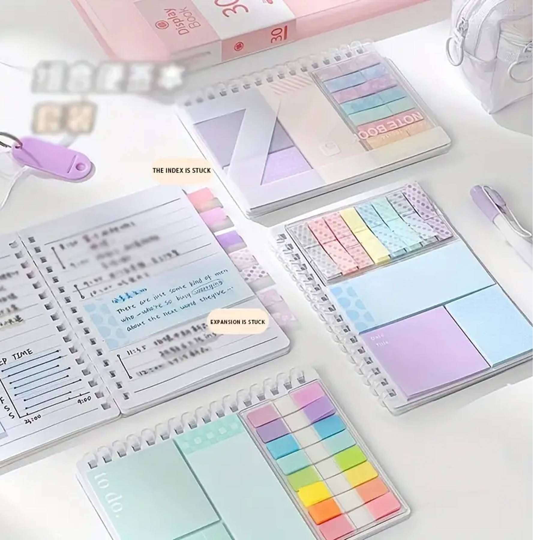 Journal Notebook with post notes 10