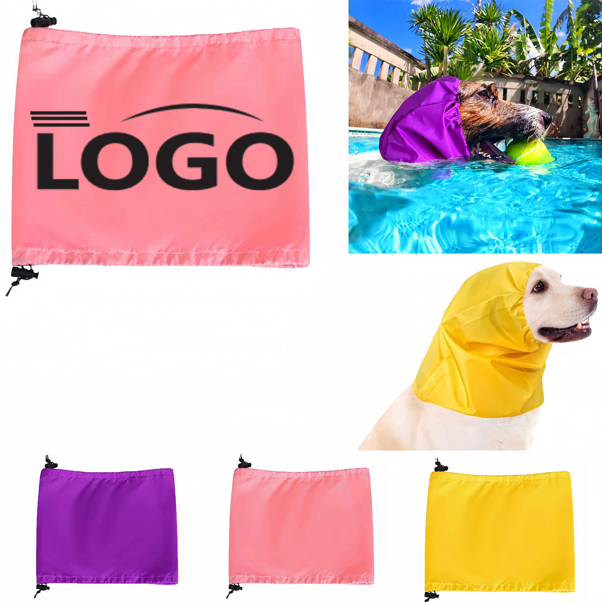 Adjustable Waterproof Dog Shower Cap 2