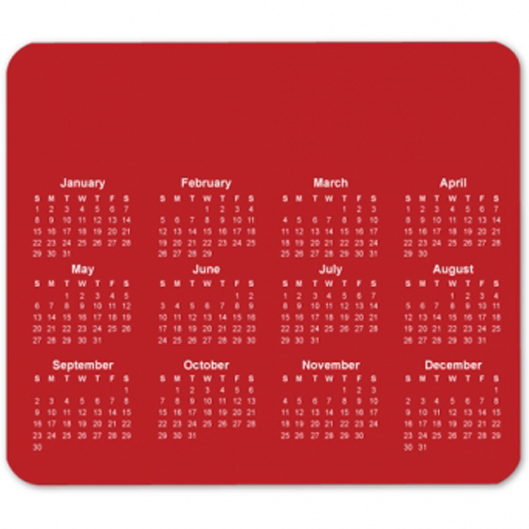 2026 Custom Horizontal Calendar Mouse Pad 9