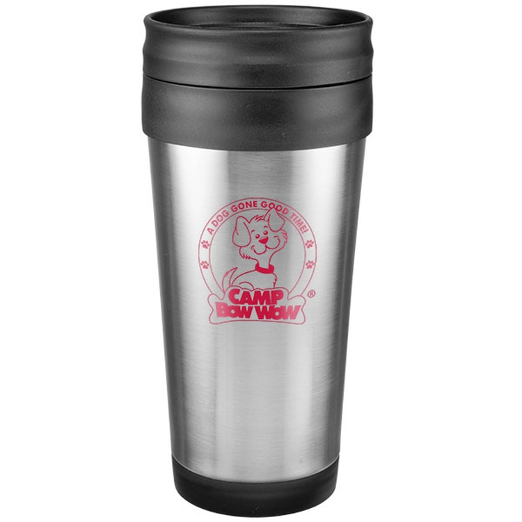 14 Oz. Stainless Steel Budget Tumbler w/ Slide 'n Sipp Lid