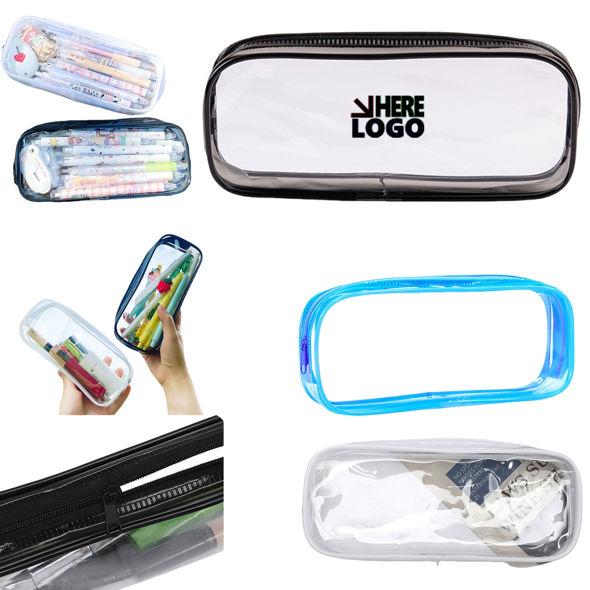 Clear Pencil Bag Case 2
