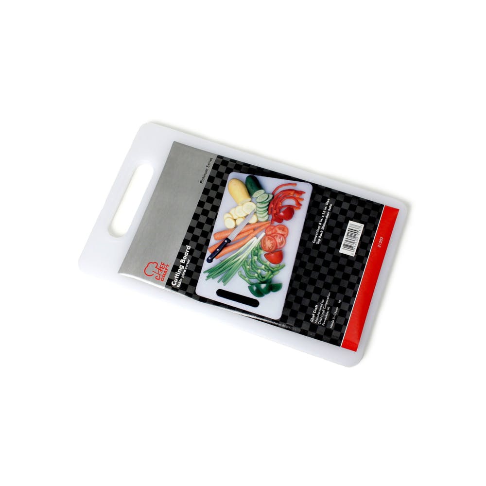 Plastic Cutting Board - Non-Slip 13" x 8" 2