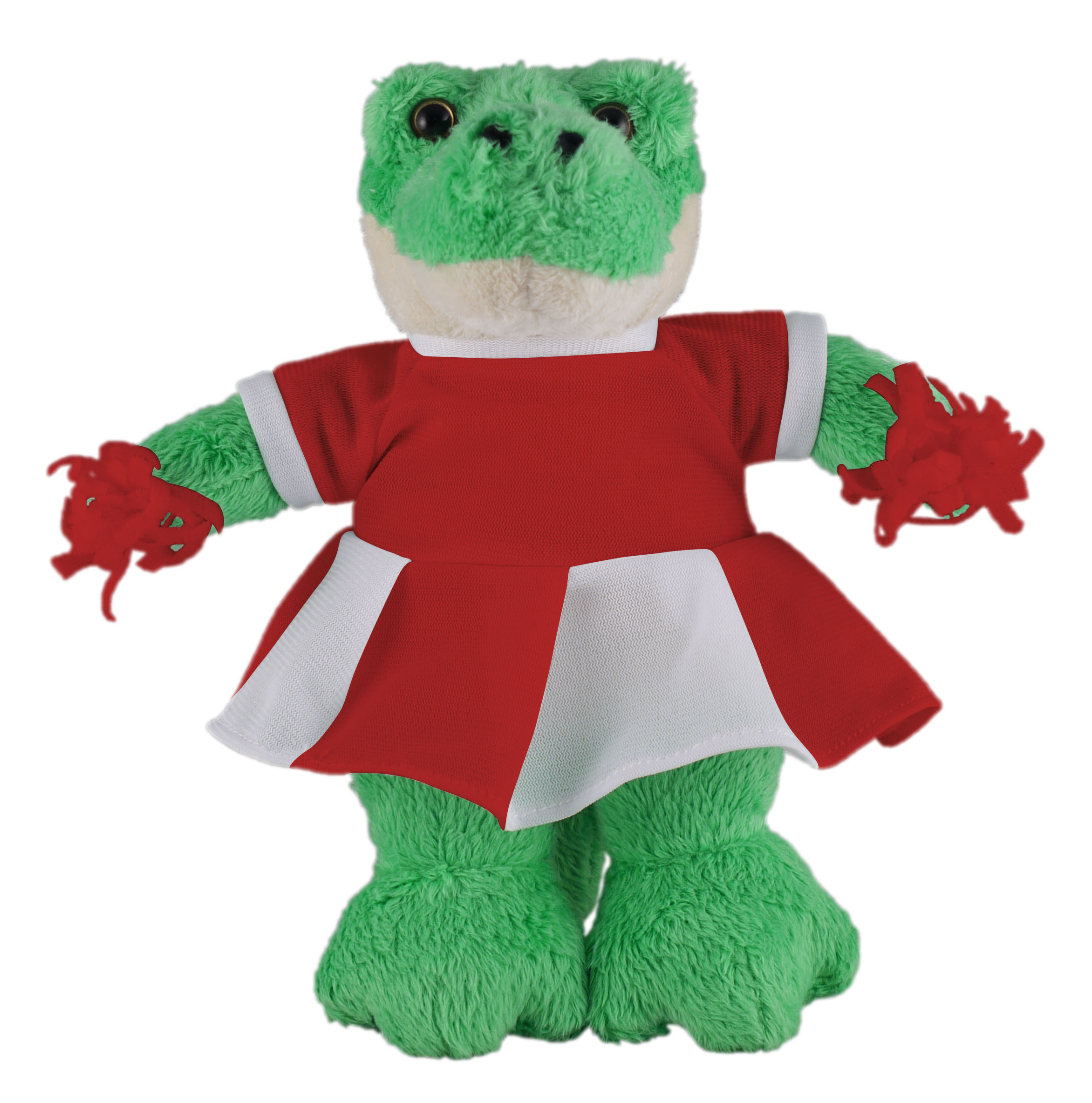 Soft Plush Stuffed Alligator with Cheerleader Outfit 2