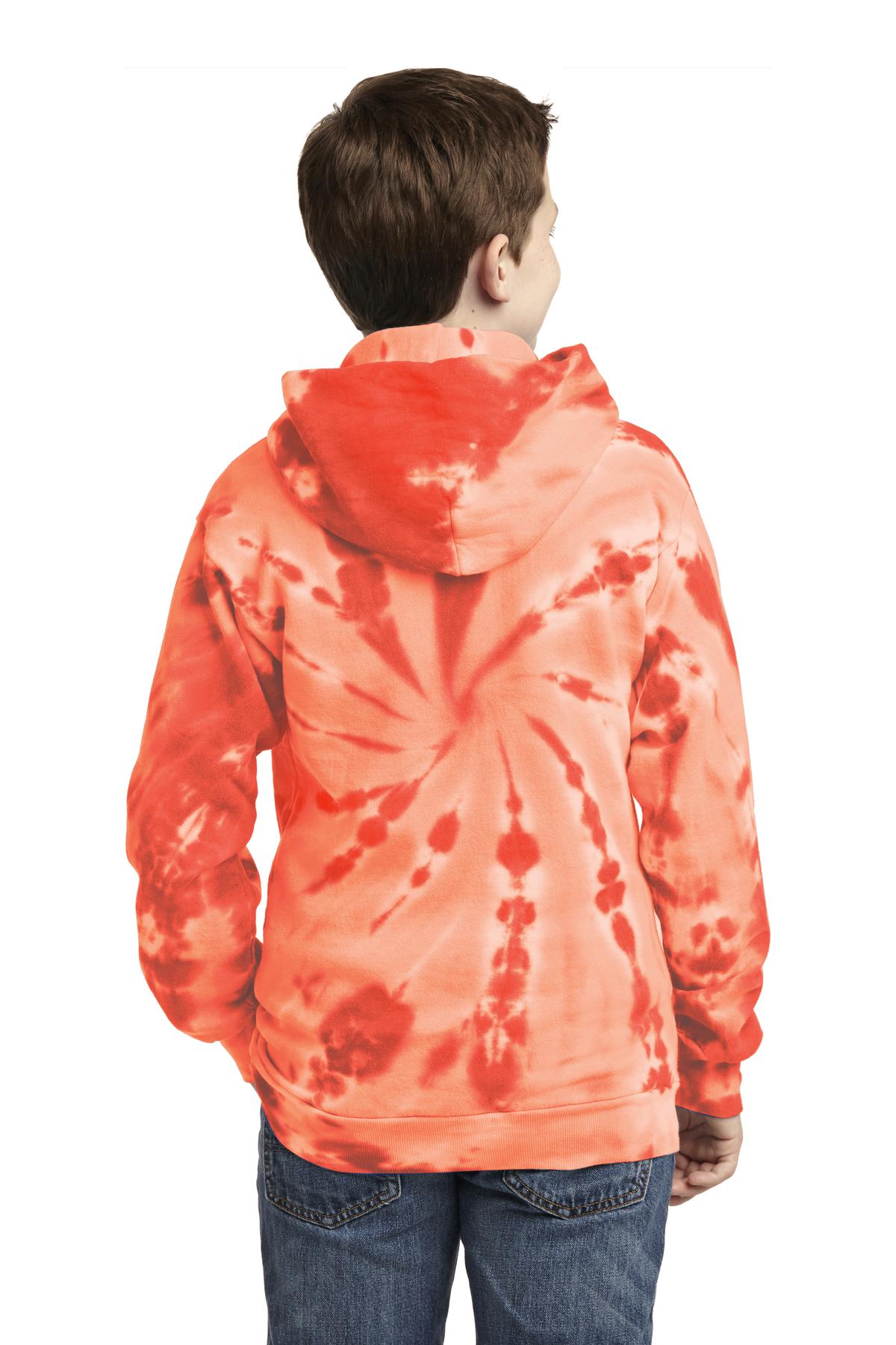 Port & Co Youth Tie-Dye Pullover Hooded Sweatshirt. PC146Y 79