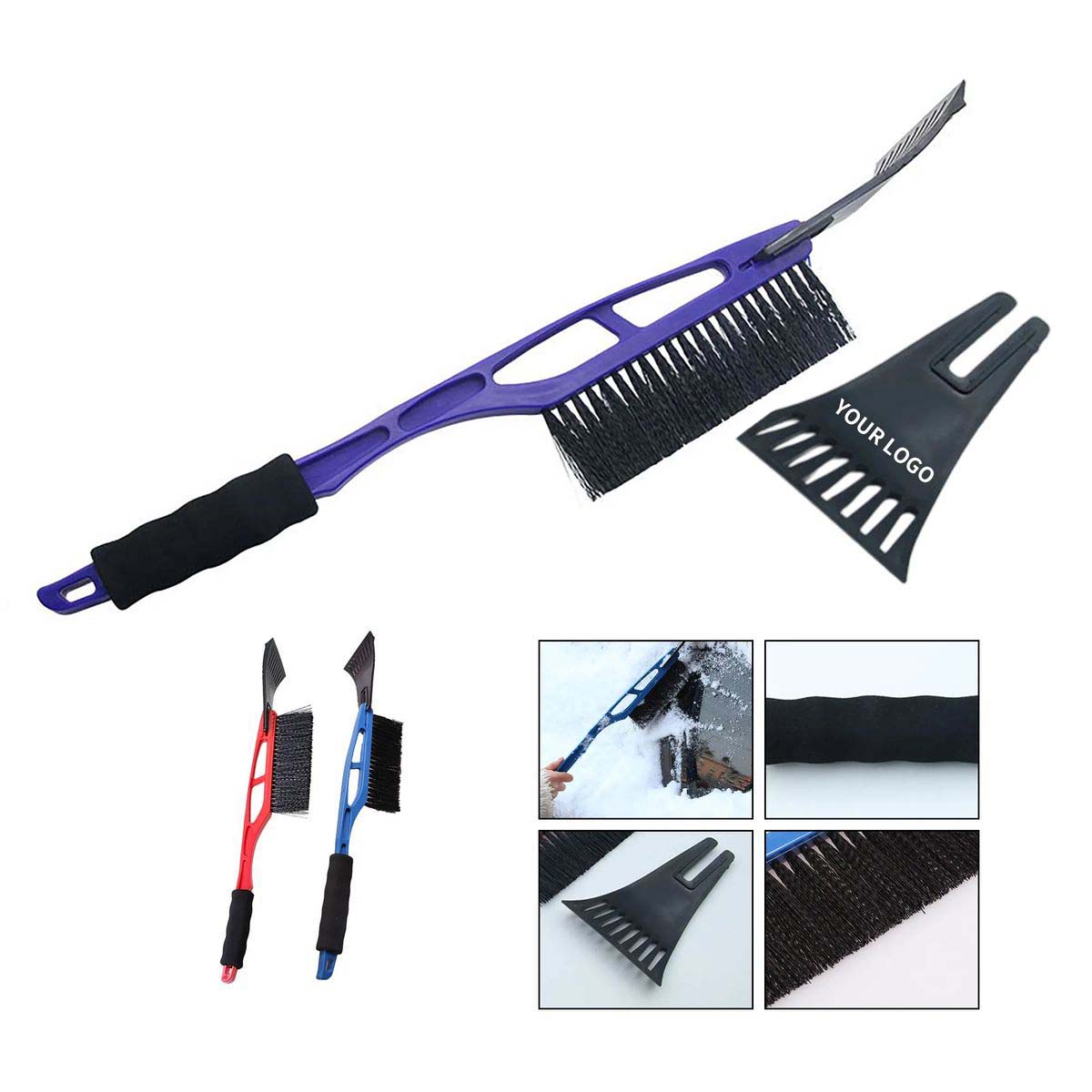 Windshield Ice Scraper with Snow Removal Brush 1