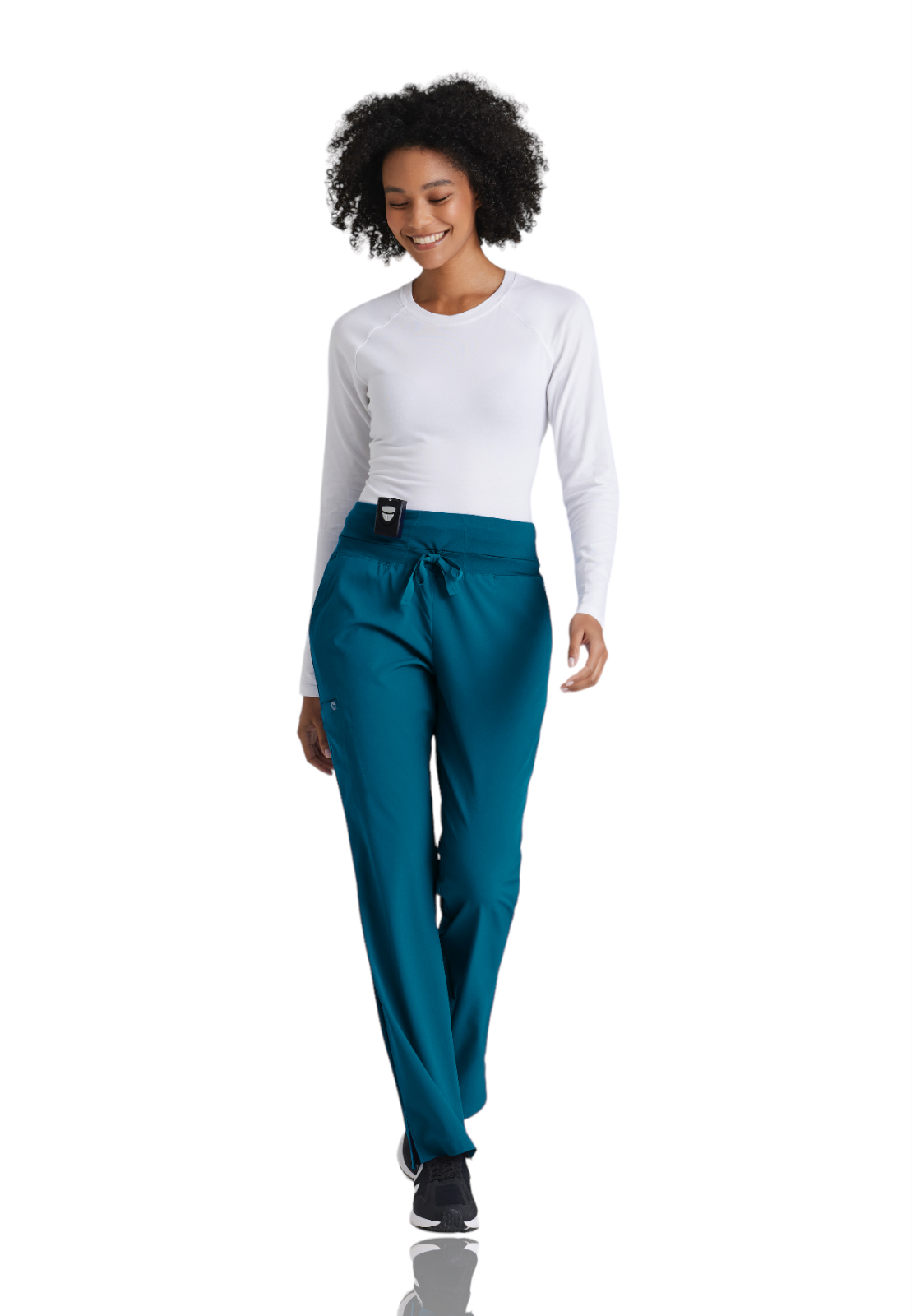 Barco One - Women's Five-Pocket Fit & Flare Stride Scrub Pant 3