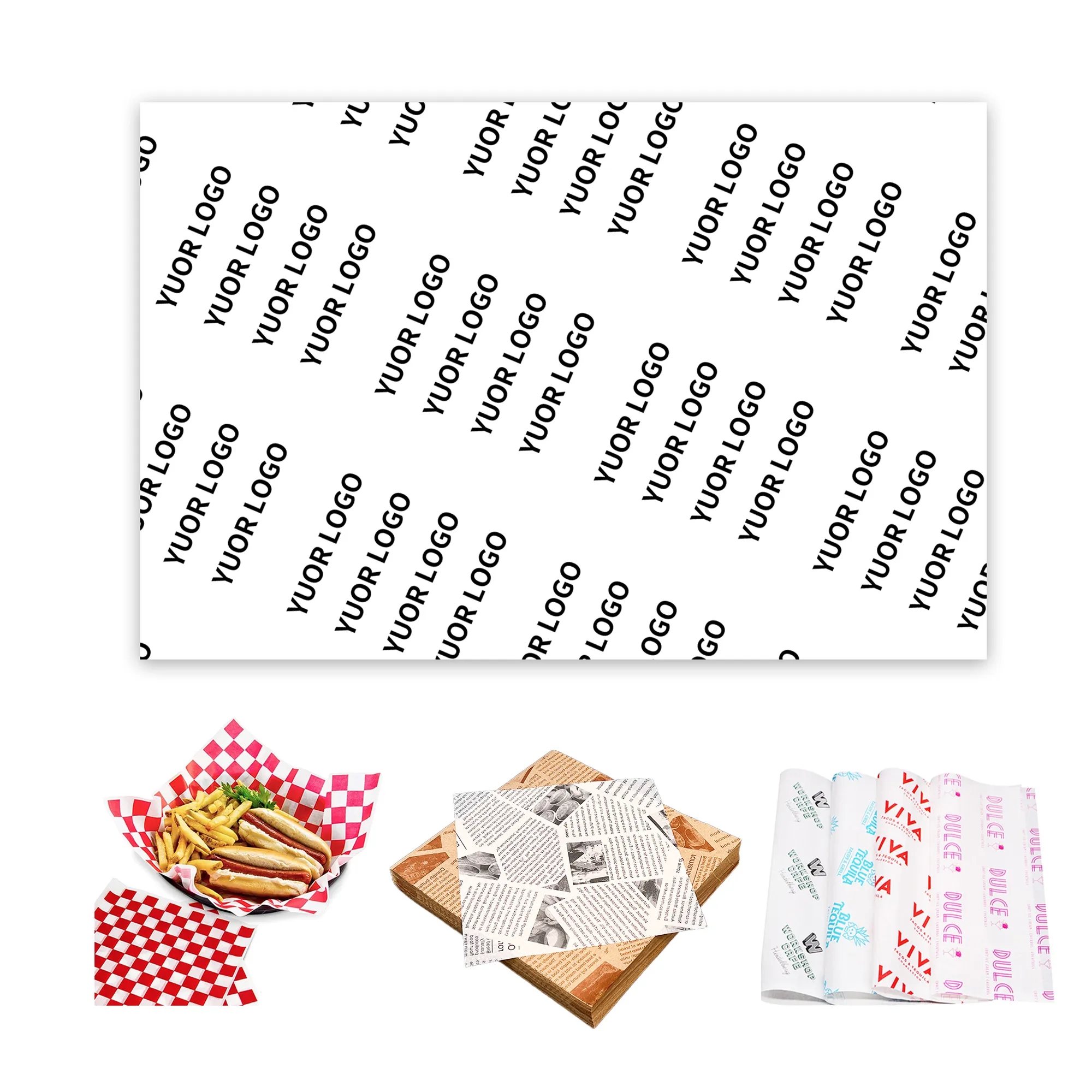 Greaseproof Hamburger Wrapping Paper 4