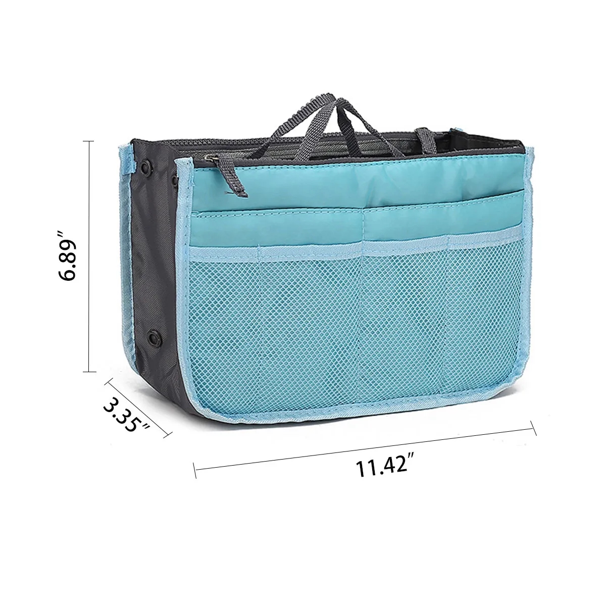 13 Pockets Insert for Handbag Nylon Travel Organizer Bag 5