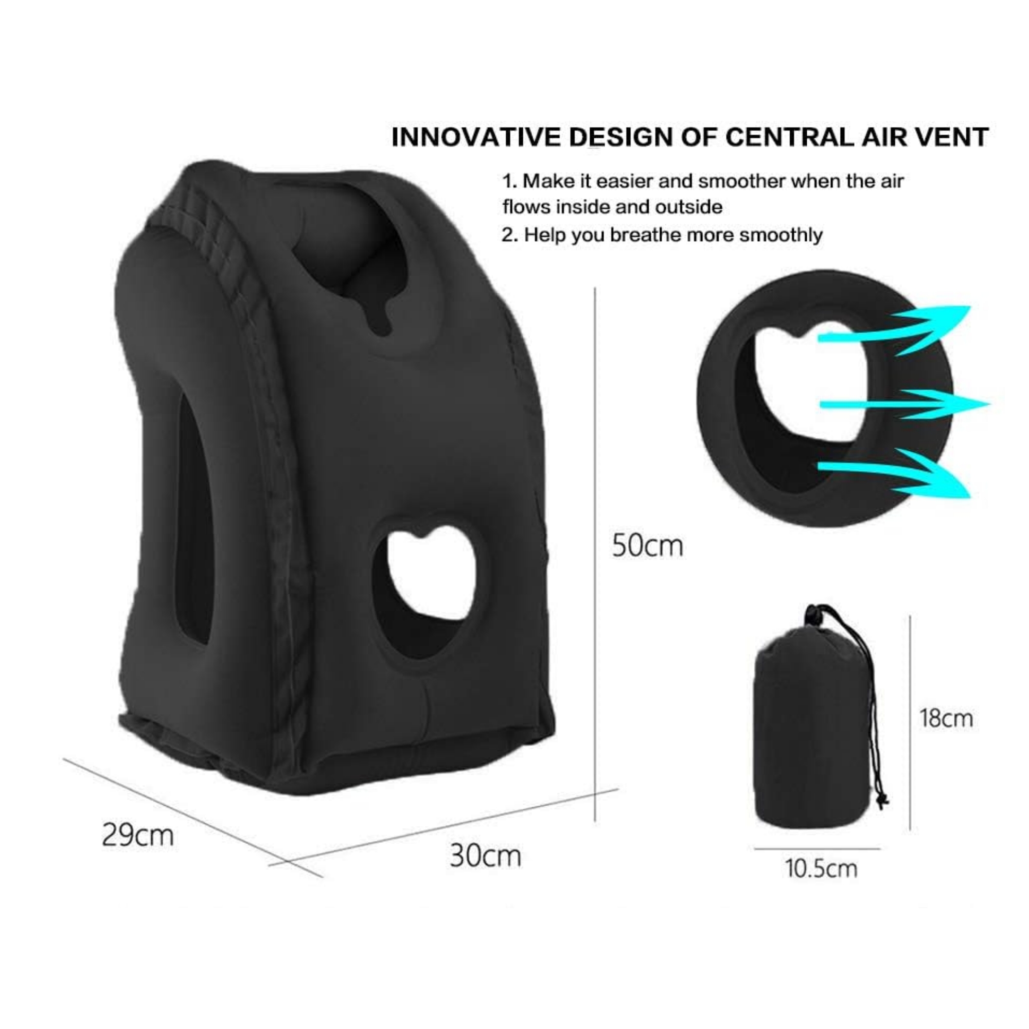 Inflatable Travel Pillow For Air Plane 3